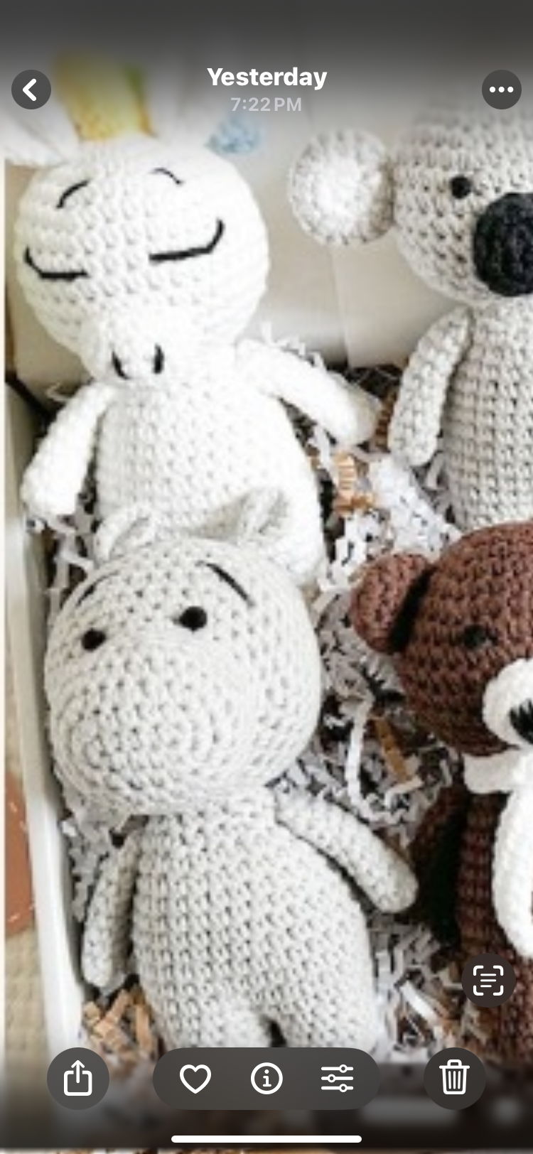 Artisan Crochet Grey Hippo
