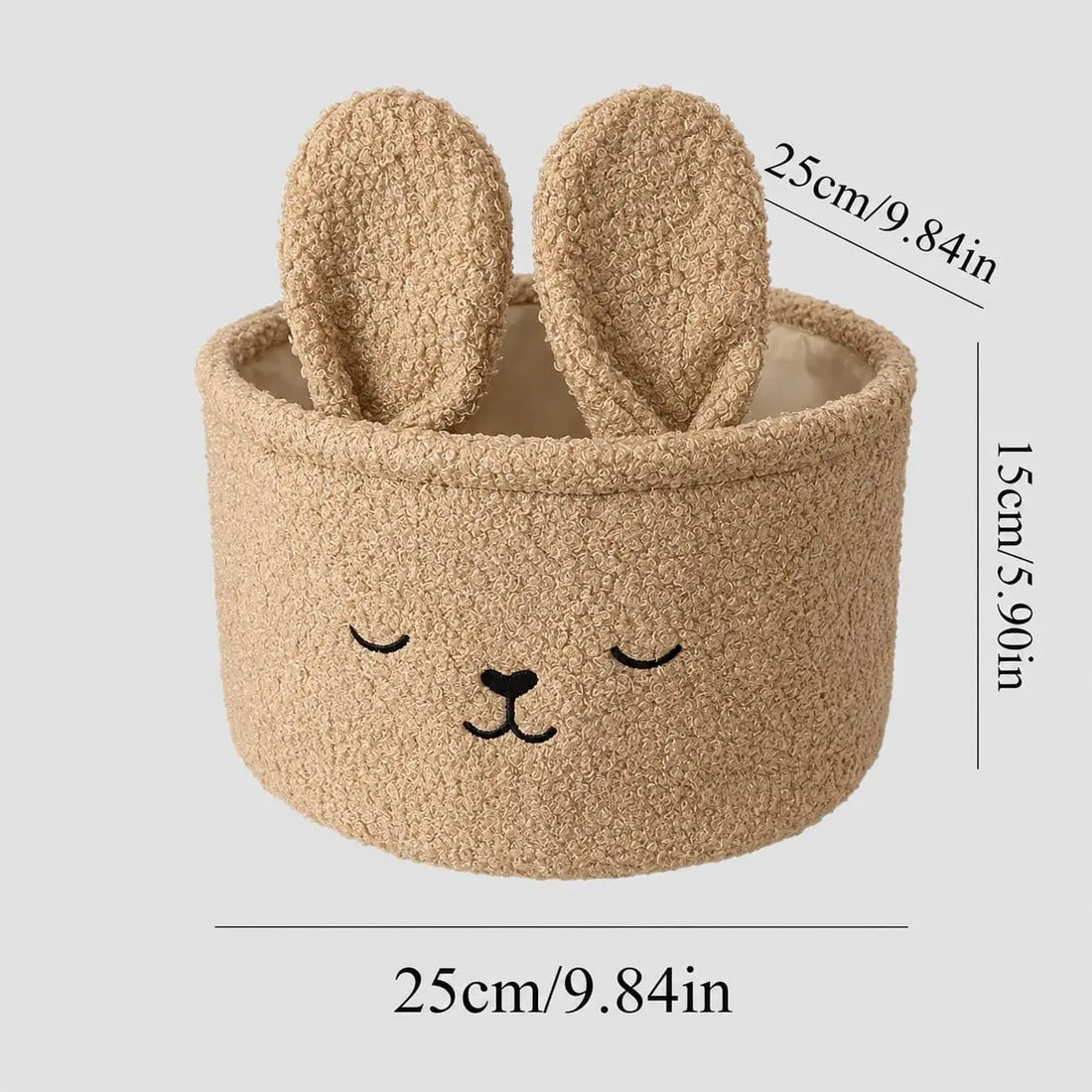Fluffy Bunny Storage Basket Lively Distinct Designs Inc
