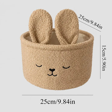 Fluffy Bunny Storage Basket Lively Distinct Designs Inc