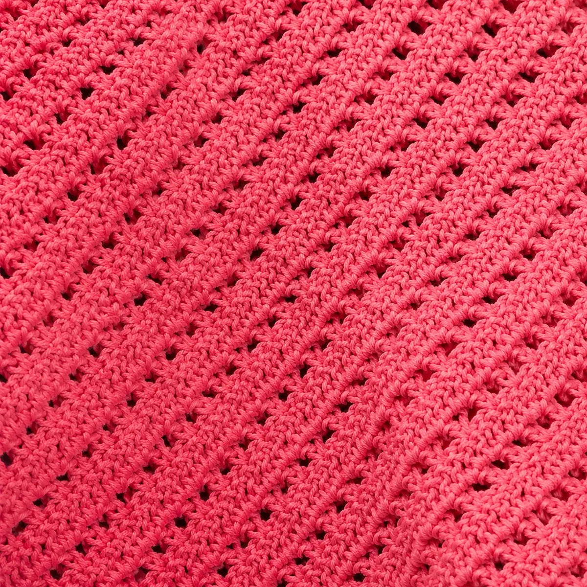 Coral Lace Chevron Crochet Baby Blanket | Handmade Artisan Newborn Blanket | Lively Distinct Designs. Lively Distinct Designs Inc