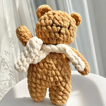 Artisan Crochet Bear — Caramel Lively Distinct Designs Inc