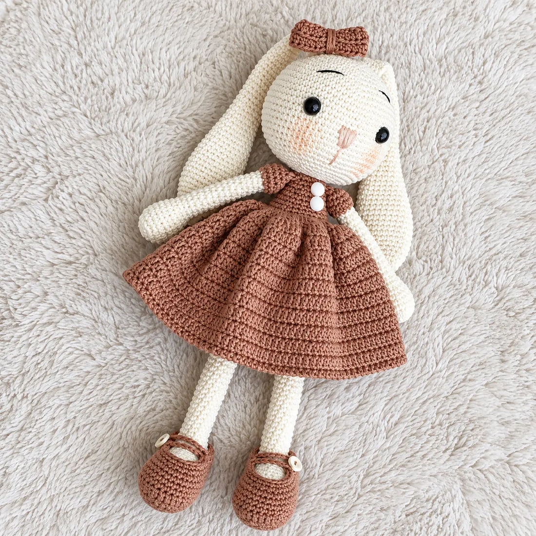 Floppy Ear Bunny Doll — Girl With Dress Lively Distinct Designs Inc
