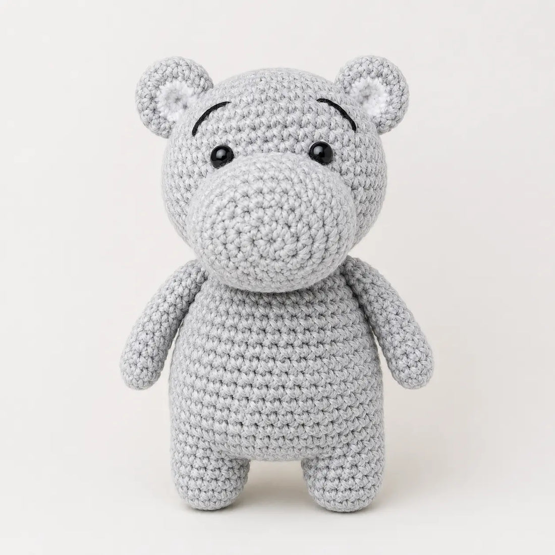 Artisan Crochet Grey Hippo Lively Distinct Designs Inc
