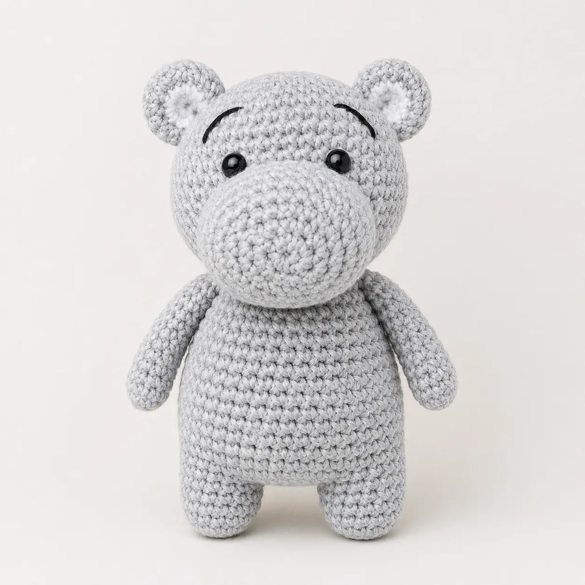 Artisan Crochet Grey Hippo Lively Distinct Designs Inc
