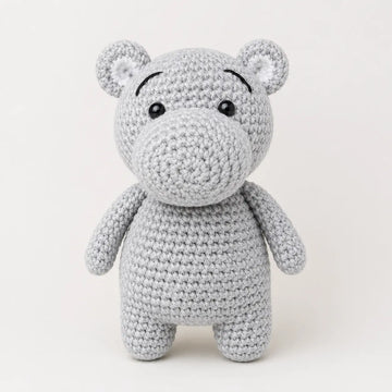 Artisan Crochet Grey Hippo Lively Distinct Designs Inc