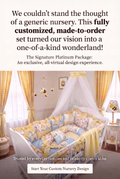 Platinum 4pc Custom Crib Bedding Set with Bumper