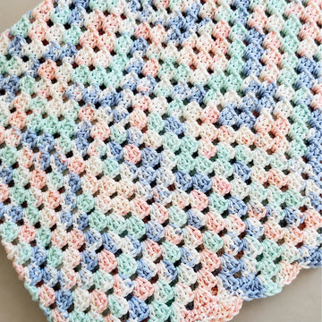 Boy or girl Square Crochet Baby Blanket | Handmade Artisan Boho Blanket | Lively Distinct Designs. Lively Distinct Designs Inc