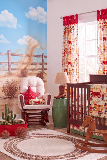 TX Tumbleweed 3-Piece Western Cowboy Crib Bedding Set
