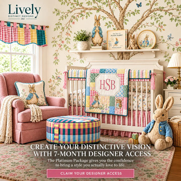 Morning Meadow — Farm Bedding with Cow & horse / Gingham Nursery Design | Gender-Neutral Baby   Nursery Décor | LDD Original Lively Distinct Designs Inc